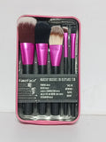 Face Makeup Brush Set (5 Pieces) with Pink Case