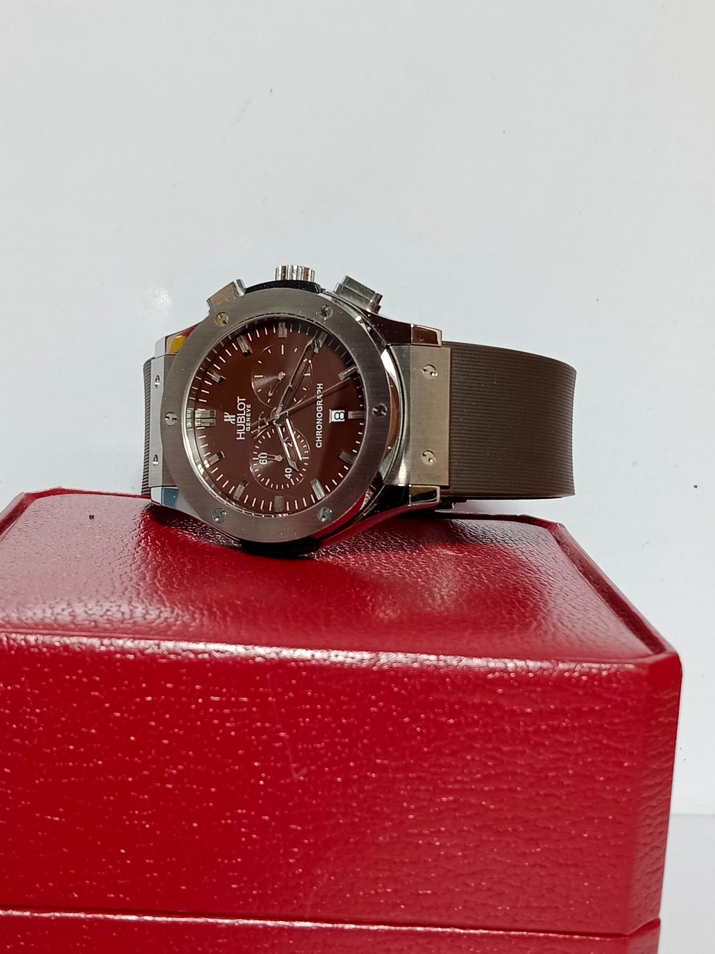 Hublot Chronograph Men’s Watch – Brown Dial