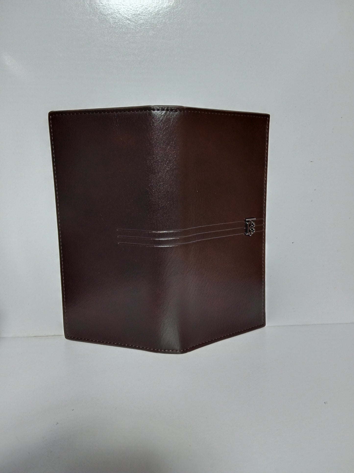 Brown Leather Long Wallet