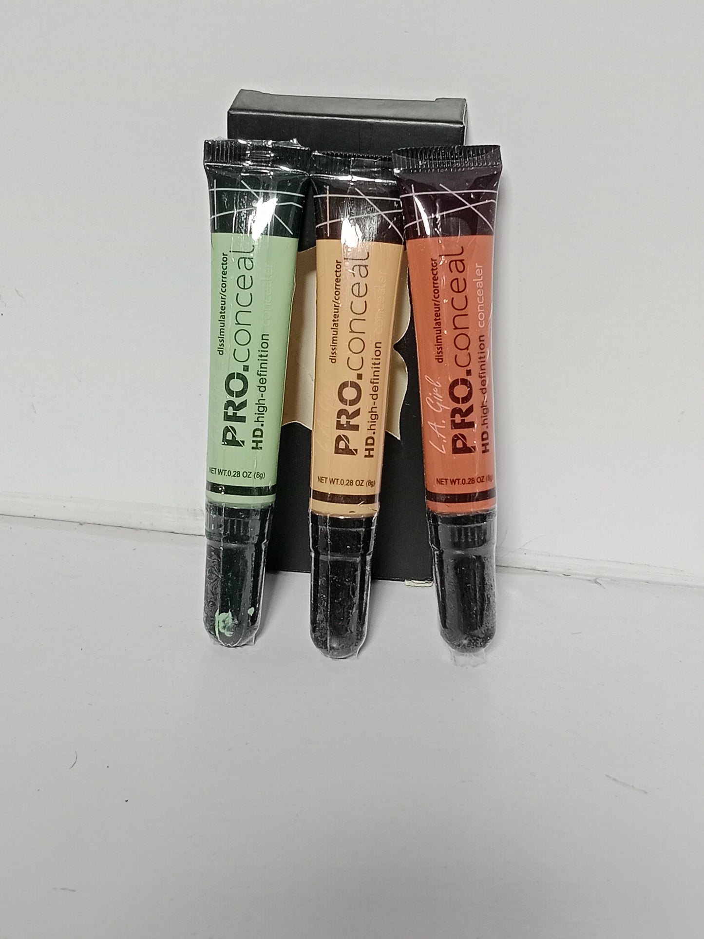 L.A. Girl Pro Conceal HD High-Definition Concealer Set (3 Pack – Green, Yellow, Orange Correctors)
