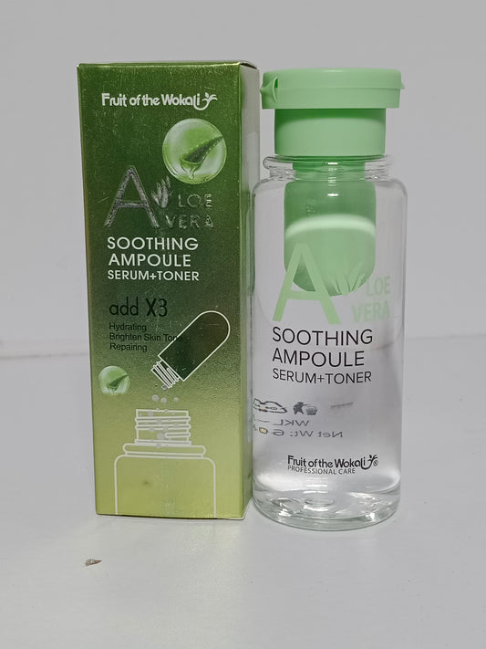 Fruit of the Wokali Aloe Vera Soothing Ampoule Serum + Toner