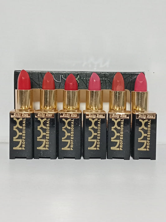 NYX Professional Makeup Velvet Matte Lipstick Set – 6 Shades