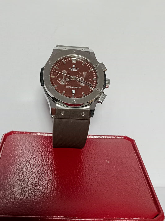 Hublot Chronograph Men’s Watch – Brown Dial
