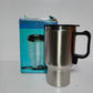 HEATED TRAVEL MUG STAINLESS STEEL