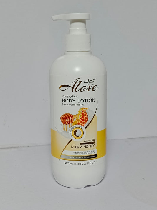 ALOVE-BODY LOTION MILK& HONEY 500ML