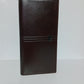 Brown Leather Long Wallet