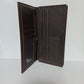 Brown Leather Long Wallet